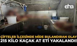 Çifteler İlçesinde Mide Bulandıran Olay: 215 Kilo Kaçak At Eti Yakalandı!
