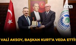 Vali Aksoy, Başkan Kurt’a Veda Etti