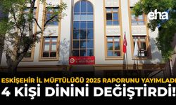 Eskişehir İl Müftülüğü 2025 Raporunu Yayımladı: 4 Kişi Dinini Değiştirdi!