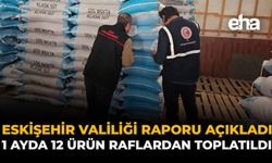 Eskişehir Valiliği Raporu Açıkladı: 1 Ayda 12 Ürün Raflardan Toplatıldı