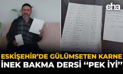 Eskişehir’de Gülümseten Karne: İnek Bakma Dersi “Pek İyi”