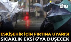 Eskişehir İçin Fırtına Uyarısı: Sıcaklık Eksi 6’ya Düşecek