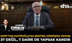 Kurt’tan Hatipoğlu’na Ketsel Dönüşüm Cevabı: 37 değil, 7 Daire De Yapsak kârdır