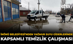İnönü Belediyesi’nden Yağmur Suyu Giderlerinde Kapsamlı Temizlik Çalışması