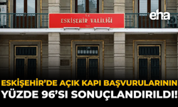 Eskişehir’de Açık Kapı Başvurularının Yüzde 96’sı Sonuçlandırıldı!