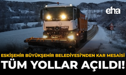 Eskişehir Büyükşehir Belediyesi’nden Kar Mesaisi: Tüm Yollar Açıldı!