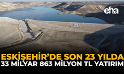 Eskişehir’de son 23 yılda 33 milyar 863 milyon TL Yatırım