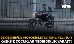 Eskişehir’de Motosikletle Tehlikeli Tur: Kasksız Çocuklar Tedirginlik Yarattı