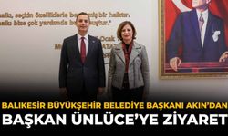 Balıkesir Büyükşehir Belediye Başkanı Akın’dan Başkan Ünlüce’ye ziyaret