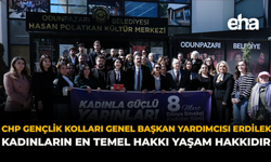 CHP Gençlik Kolları Genel Başkan Yardımcısı Erdilek: “Kadınların En Temel Hakkı Yaşam Hakkıdır”