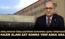 Arslan'dan Özelleştirme Kararına Soru Önergesi: "Hazır Alanı Sat Sonra Yeni Arsa Ara"
