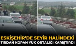 Eskişehir’de Seyir Halindeki Tırdan Kopan Yük Ortalığı Karıştırdı