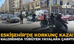 Eskişehir’de Feci Kaza! Otomobil Kaldırımda Yürüyen Yayalara Çarptı