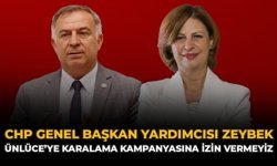 CHP Genel Başkan Yardımcısı Zeybek: “Ünlüce’ye Karalama Kampanyasına İzin Vermeyiz”