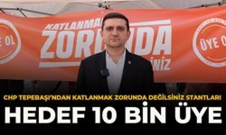 CHP Tepebaşı’ndan “Katlanmak Zorunda Değilsiniz” Stantları: Hedef 10 bin üye