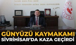 Günyüzü Kaymakamı Sivrihisar'da Kaza Geçirdi