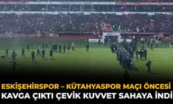 Eskişehirspor – Kütahyaspor Maçı Öncesi Kavga Çıktı Çevik Kuvvet Sahaya İndi