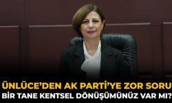 Ünlüce’den AK Parti’ye Zor Soru: Bir Tane Kentsel Dönüşümünüz Var mı?