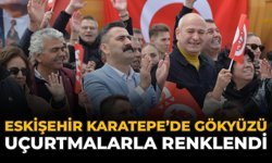 Eskişehir Karatepe’de Gökyüzü Uçurtmalarla Renklendi