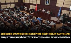 Eskişehir Büyükşehir Meclisi’nde Kesin Hesap Tartışması: “Bütçe Tahminlerinin Yüzde 100 Tutmasını Beklememelidir”