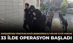 Eskişehir'den Yönetilen Bahis Şebekesinde 8,7 Milyar TL'lik Vurgun: 33 İlde Operasyon Başladı
