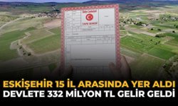 Eskişehir 15 İl Arasında Yer Aldı: Devlete 332 Milyon TL Gelir Geldi