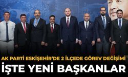 AK Parti Eskişehir’de 2 İlçede Görev Değişimi: İşte Yeni Başkanlar