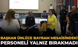 Başkan Ünlüce Bayram Mesaisindeki Personeli Yalnız Bırakmadı