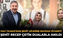 Vali Yılmaz’dan Şehit Ailesine Bayram Ziyareti: Şehit Recep Çetin Dualarla Anıldı