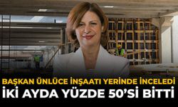Başkan Ünlüce İnşaatı Yerinde İnceledi: İki Ayda Yüzde 50'si Bitti
