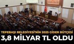 Tepebaşı Belediyesi’nin 2025 Gider bütçesi 3,8 Milyar TL Oldu