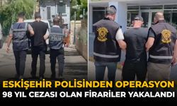 Eskişehir Polisinden Operasyon: 98 Yıl Cezaları Olan Firariler Yakalandı