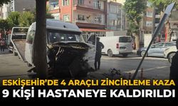 Eskişehir’de 4 Araçlı Zincirleme Kaza: 9 Kişi Hastaneye Kaldırıldı