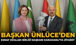 Başkan Ünlüce’den Esnaf Odaları Birliği Başkanı Karamanlı’ya Ziyaret