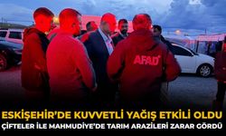 Eskişehir’de Kuvvetli Yağış Etkili Oldu: Çifteler İle Mahmudiye’de Tarım Arazileri Zarar Gördü