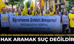 Eğitim-Sen Eskişehir’den Öğretmen Eylemlerine Müdahale Tepkisi: Hak Aramak Suç Değildir