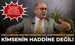 CHP’li Arslan: AKP'nin Ekmeğine Yağ Sürüyorsunuz Demek Kimsenin Haddine Değil!