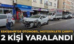 Eskişehir'de Otomobil, Motosiklete Çarptı: 2 Kişi Yaralandı