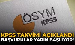 KPSS Takvimi Açıklandı: Başvurular Yarın Başlıyor!
