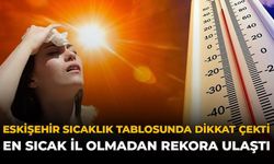 Eskişehir Sıcaklık Tablosunda Dikkat Çekti: En Sıcak İl Olmadan Rekora Ulaştı