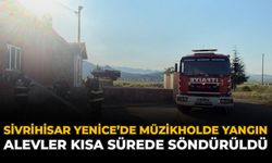 Sivrihisar Yenice'de Müzikholde Yangın: Alevler Kısa Sürede Söndürüldü
