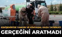 Eskişehir'de Yangın ve Kimyasal Kaza Tatbikatı Gerçeğini Aratmadı