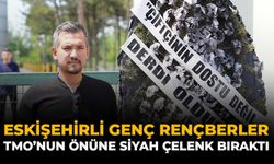 Eskişehirli Genç Rençberler, TMO'nun Önüne Siyah Çelenk Bıraktı