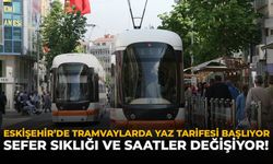 Eskişehir’de Tramvaylarda Yaz Tarifesi Başlıyor: Sefer Sıklığı ve Saatler Değişecek!