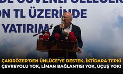 Çakırözer’den Ünlüce’ye Destek, İktidara Tepki: Çevreyolu Yok, Liman Bağlantısı Yok, Uçuş Yok