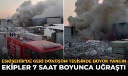 Eskişehir'de Geri Dönüşüm Tesisinde Büyük Yangın: Ekipler 7 Saat Boyunca Uğraştı