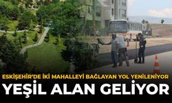 Eskişehir'de İki Mahalleyi Bağlayan Yol Yenileniyor: Yeşil Alan Geliyor