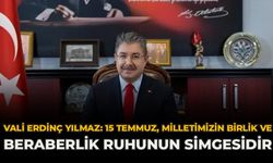 Vali Erdinç Yılmaz: "15 Temmuz, Milletimizin Birlik Ve Beraberlik Ruhunun Simgesidir"