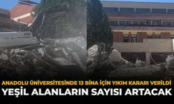 Anadolu Üniversitesinde 13 Bina İçin Yıkım Kararı Verildi: Yeşil Alanların Sayısı Artacak