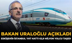 Bakan Uraloğlu Açıkladı: Eskişehir-İstanbul YHT Hattı 62,9 Milyon Yolcu Taşıdı